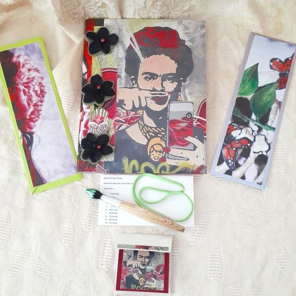 Frida Kahlo Journal Handmade One of a Kind - Picture 1 of 7
